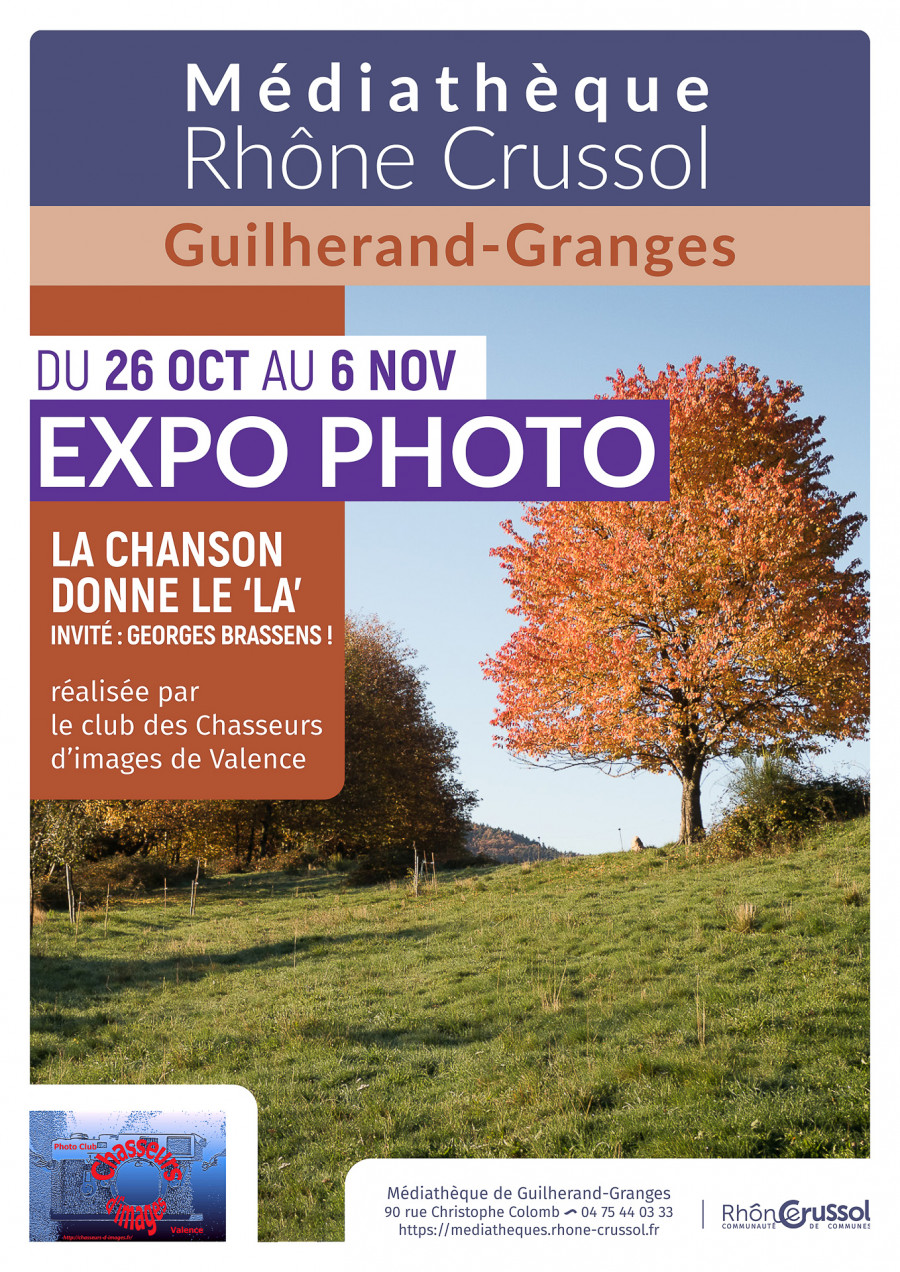 Les Chasseurs d'images exposent le 26 octobre à Médiathèque de Guilherand-Granges