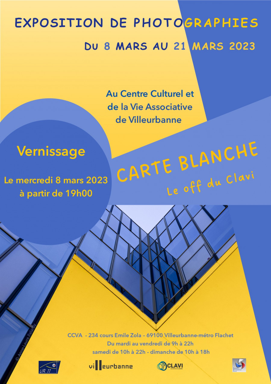 "Carte Blanche, le off du CLAVI" - Expo du club photo de Villeurbanne